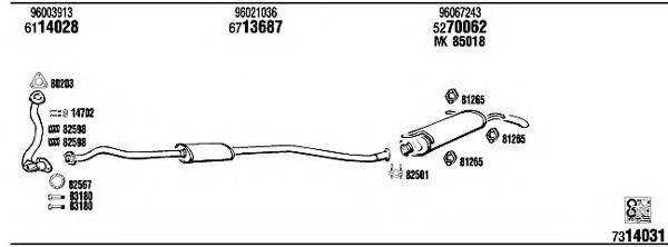 WALKER CI15009 Система випуску ОГ