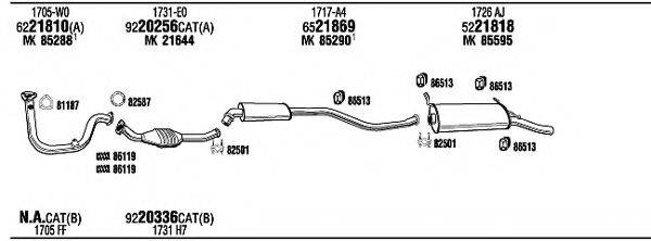 WALKER CI16001 Система випуску ОГ