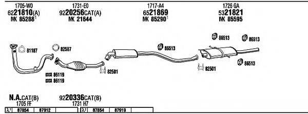 WALKER CI16013 Система випуску ОГ