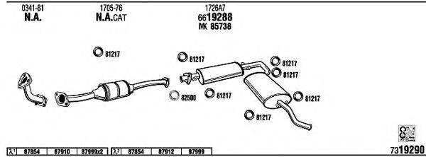 WALKER CI90004 Система випуску ОГ