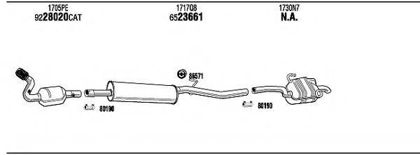 WALKER CIH16726 Система випуску ОГ