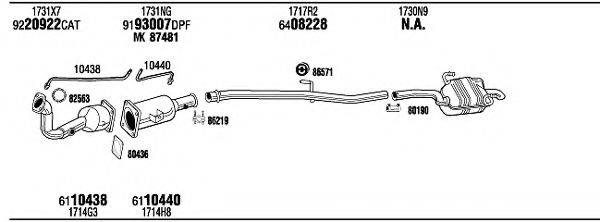 WALKER CIH16729BC Система випуску ОГ