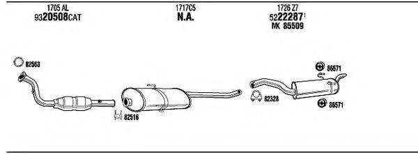 WALKER CIT11370A Система випуску ОГ