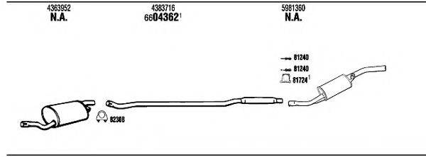 WALKER FI30013 Система випуску ОГ