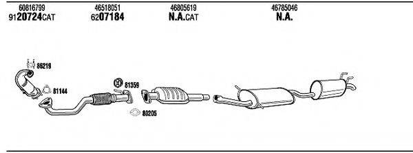 WALKER FI95056 Система випуску ОГ