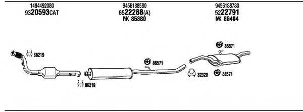 WALKER FIT17467A Система випуску ОГ