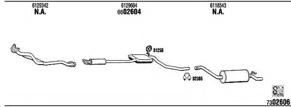 WALKER FO31128 Система випуску ОГ