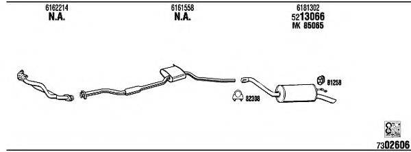 WALKER FO55228 Система випуску ОГ