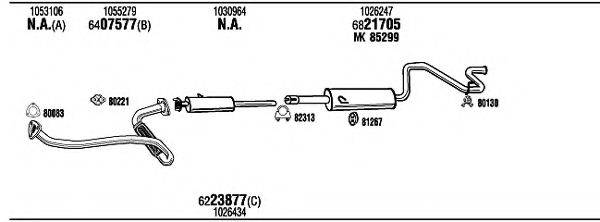 WALKER FO80146B Система випуску ОГ