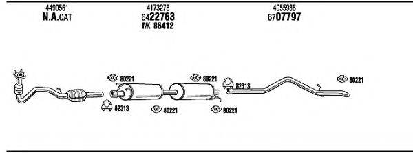 WALKER FO80179A Система випуску ОГ