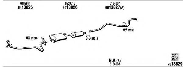 WALKER FO80542 Система випуску ОГ