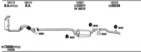 WALKER FOH18378B Система випуску ОГ