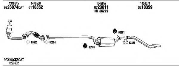 WALKER FOH18519A Система випуску ОГ