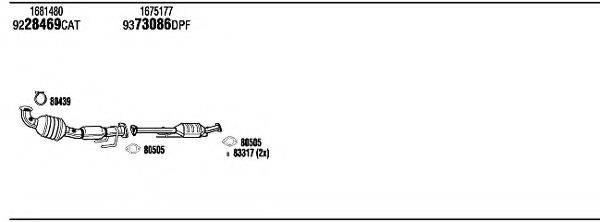 WALKER FOK24457BB Система випуску ОГ