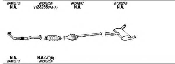 WALKER HYH23309A Система випуску ОГ