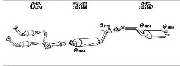 WALKER LR60122 Система випуску ОГ