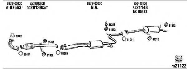 WALKER MA41211 Система випуску ОГ