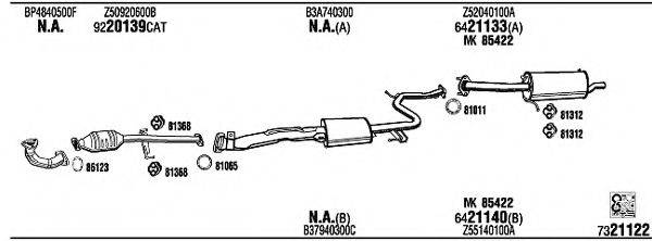 WALKER MA41212 Система випуску ОГ