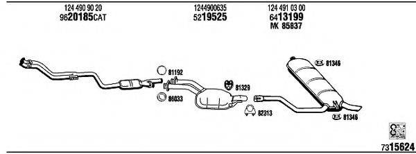 WALKER MB20015A Система випуску ОГ