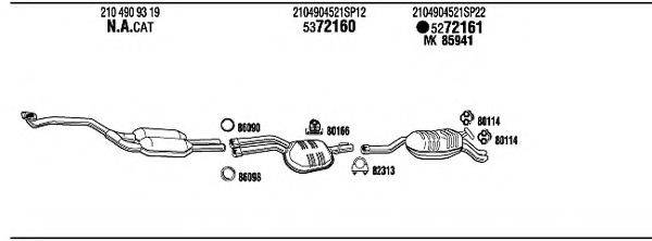 WALKER MB20067 Система випуску ОГ