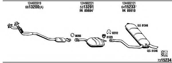 WALKER MB30316B Система випуску ОГ