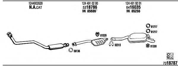 WALKER MB30359 Система випуску ОГ