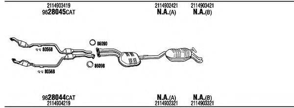 WALKER MBH16564 Система випуску ОГ