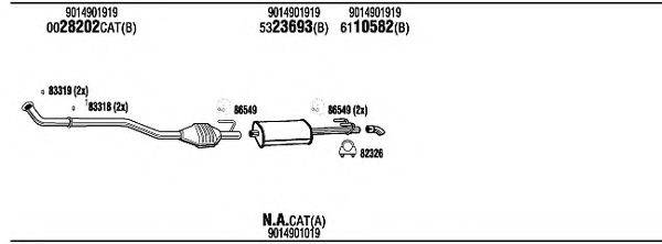 WALKER MBK08729BB Система випуску ОГ