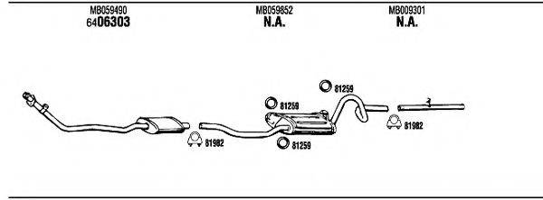 WALKER MI50101A Система випуску ОГ