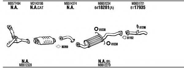 WALKER MI65518 Система випуску ОГ