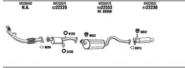 WALKER MI65548 Система випуску ОГ