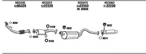 WALKER MI65549 Система випуску ОГ