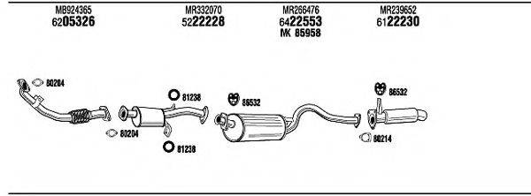 WALKER MI65553 Система випуску ОГ