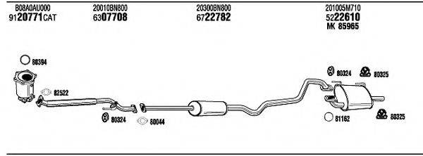 WALKER NI55029 Система випуску ОГ