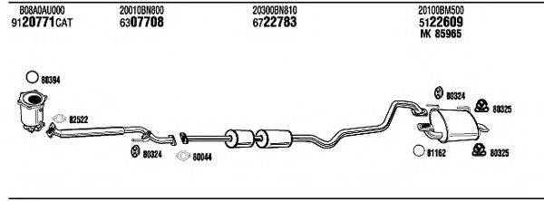 WALKER NI55031 Система випуску ОГ