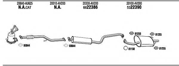 WALKER NI65059 Система випуску ОГ