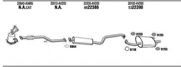 WALKER NI65060 Система випуску ОГ