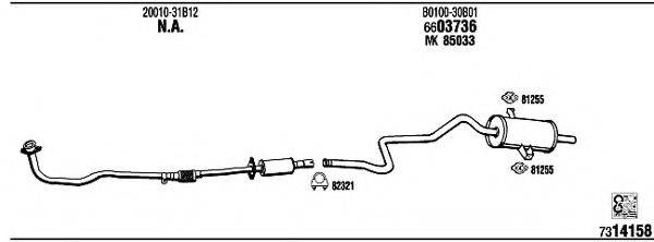 WALKER NI80383 Система випуску ОГ