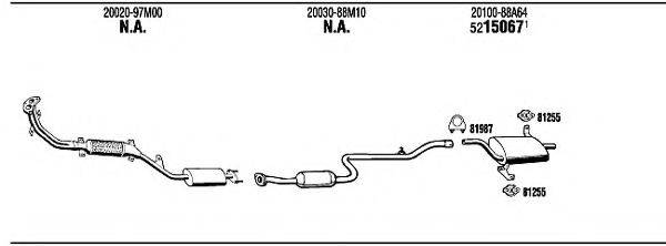 WALKER NI80454 Система випуску ОГ