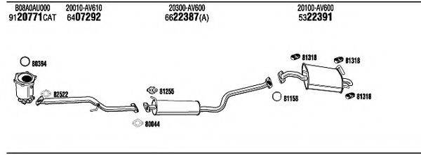 WALKER NIH23186A Система випуску ОГ