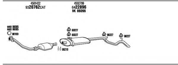 WALKER OP62001 Система випуску ОГ