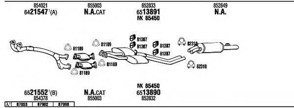 WALKER OP73118B Система випуску ОГ