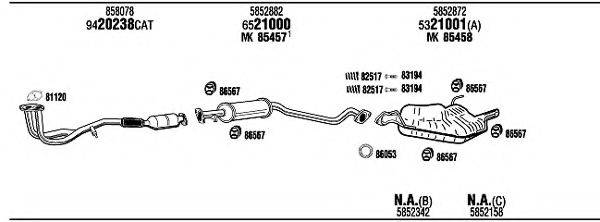 WALKER OPH05914AB Система випуску ОГ