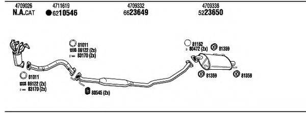 WALKER OPH08471 Система випуску ОГ