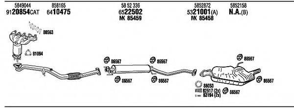 WALKER OPH15298A Система випуску ОГ