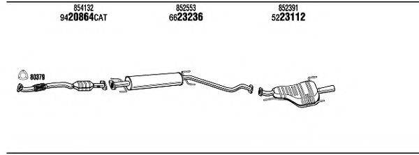 WALKER OPH16830 Система випуску ОГ