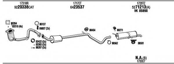 WALKER PEH15901AD Система випуску ОГ