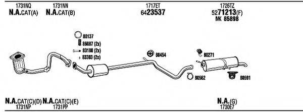 WALKER PEH15901BB Система випуску ОГ