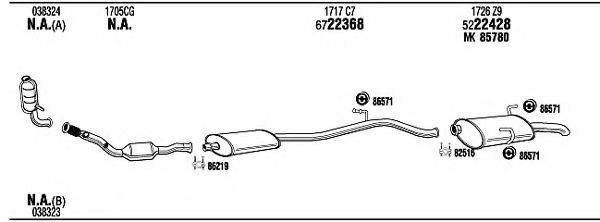 WALKER PEH16289A Система випуску ОГ