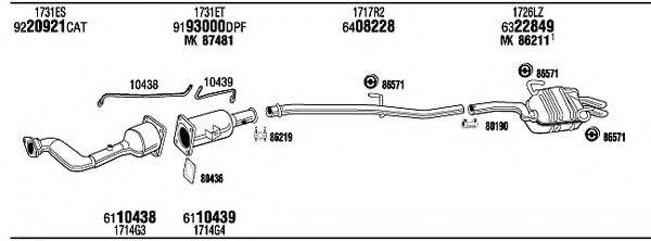 WALKER PEH16670BA Система випуску ОГ